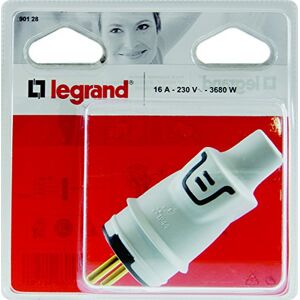 Legrand Plexo-Stecker 2P + T 16 A, Franco Belgisch, GSA, wasserdicht IP44, für Innen und Außen, Kabelausgang von hinten, Lieferung in Blisterverpackung Legrand Plexo-Stecker 2P + T 16 A, Franco Belgisch, GSA, wasserdicht IP44, für Innen und Außen, Kabelausgang von hinten, Lieferung in Blisterverpackung