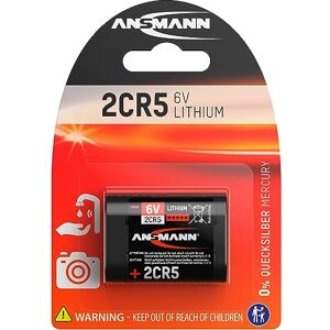 Ansmann Lithiová baterie 2CR5 / 6V Li fotobaterie s dlouhou životností/necitlivá vůči extrémním teplotám/ideální pro fotoaparáty, LED kapesní svítilny, senzor vodovodní baterie a mnoho dalšího Ansmann Lithiová baterie 2CR5 / 6V Li fotobaterie s dlouhou životností/necitlivá vůči extrémním teplotám/ideální pro fotoaparáty, LED kapesní svítilny, senzor vodovodní baterie a mnoho dalšího