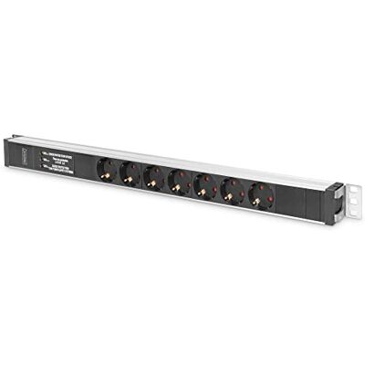 Digitus DN-95412 – zásuvková lišta – 7 úchytů – s přepěťovou ochranou a síťovým filtrem – vertikální montáž v síťové nebo serverové skříni – 250 VAC – 50/60 Hz 16 A – 4000 W Digitus DN-95412 – zásuvková lišta – 7 úchytů – s přepěťovou ochranou a síťovým filtrem – vertikální montáž v síťové nebo serverové skříni – 250 VAC – 50/60 Hz 16 A – 4000 W