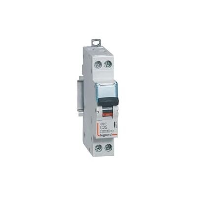 Legrand DX3 DX3, kompaktní jistič 1pólový, 25A DIN zásuvka/vypínací schopnost 4. 5 kA 230V ac 60 V dc Legrand DX3 DX3, kompaktní jistič 1pólový, 25A DIN zásuvka/vypínací schopnost 4. 5 kA 230V ac 60 V dc