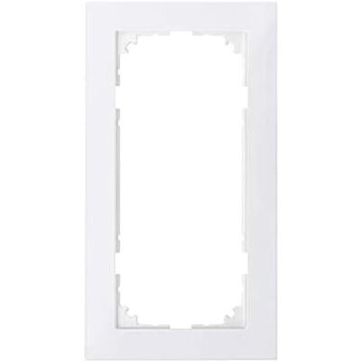 Schneider Electric Merten M-Pure-Rahmen für Schalter und Steckdose, 2-fach, ohne Mittelsteg, polarweiss, Artikelnummer MEG4025-3619, 1 Stück Schneider Electric Merten M-Pure-Rahmen für Schalter und Steckdose, 2-fach, ohne Mittelsteg, polarweiss, Artikelnummer MEG4025-3619, 1 Stück