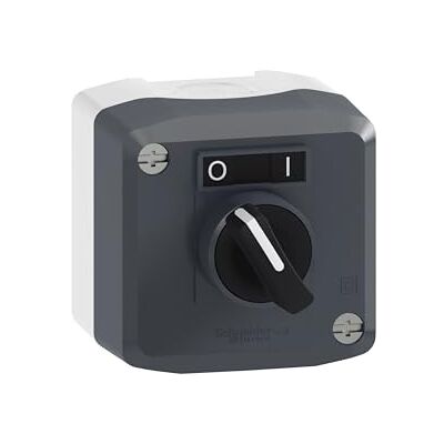 Schneider Electric Harmony XALD montážní kryt, volič, funkce start nebo stop, 1S, tmavě šedá, číslo výrobku XALD134 Schneider Electric Harmony XALD montážní kryt, volič, funkce start nebo stop, 1S, tmavě šedá, číslo výrobku XALD134