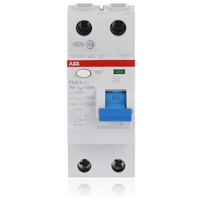 ABB FI-ochranný spínač 25A F202A-25/0,03 ABB FI-ochranný spínač 25A F202A-25/0,03