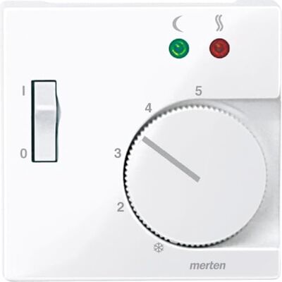 Schneider Electric Merten Zentralplatte für Fußbodentemperaturregler-Einsatz mit Schalter, System M, aktivweiss glänzend, Artikelnummer 534925 Schneider Electric Merten Zentralplatte für Fußbodentemperaturregler-Einsatz mit Schalter, System M, aktivweiss glänzend, Artikelnummer 534925