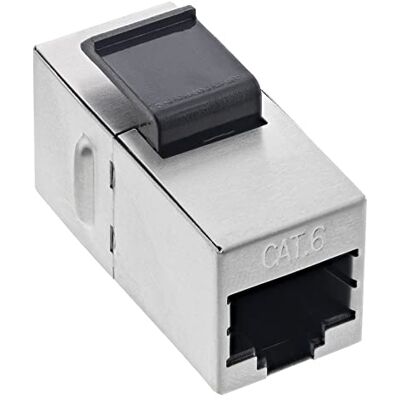 InLine 74206B Keystone RJ45 zdířka / zdířka použití, SNAP-In, Cat.6, STP, bulk InLine 74206B Keystone RJ45 zdířka / zdířka použití, SNAP-In, Cat.6, STP, bulk