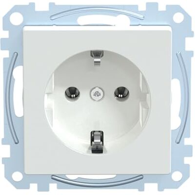 Schneider Electric Merten Schuko zásuvka, 1dílná, šroubová zvedací svorka, systém M, aktivní bílá lesklá, číslo výrobku MEG2401-0325 Schneider Electric Merten Schuko zásuvka, 1dílná, šroubová zvedací svorka, systém M, aktivní bílá lesklá, číslo výrobku MEG2401-0325