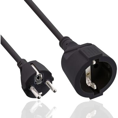InLine Prodlužovací kabel s ochranným kontaktem CEE 7/7 pro vnitřní použití, certifikát GS s dětskou pojistkou, 230 V, H05VV-F3G1,5, 10 m, černý, 16410 InLine Prodlužovací kabel s ochranným kontaktem CEE 7/7 pro vnitřní použití, certifikát GS s dětskou pojistkou, 230 V, H05VV-F3G1,5, 10 m, černý, 16410
