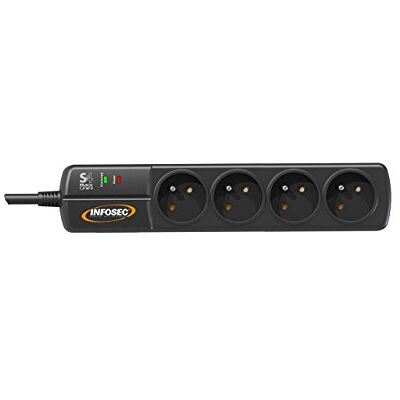 INFOSEC UPS SYSTEM Infosec 4 zásuvka s ochranou proti přepětí S4 Blackline INFOSEC UPS SYSTEM Infosec 4 zásuvka s ochranou proti přepětí S4 Blackline