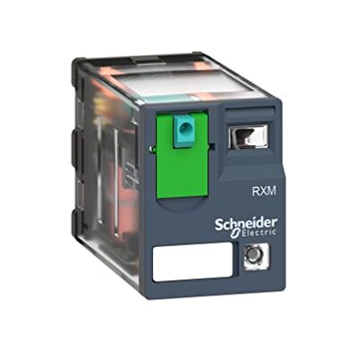 Schneider Electric Harmony Relay RXM Monostabiles Relais, Steckrelais 2-poliger Wechsler 12A 24V dc Spule / 900mW Schneider Electric Harmony Relay RXM Monostabiles Relais, Steckrelais 2-poliger Wechsler 12A 24V dc Spule / 900mW