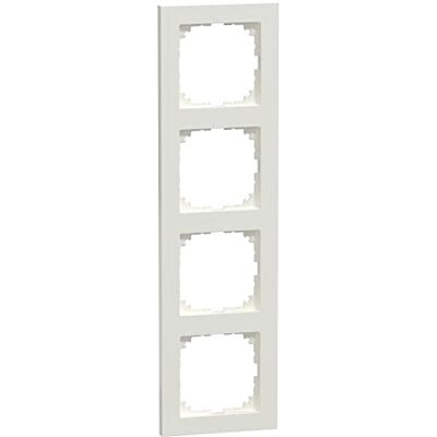 Schneider Electric Merten M-Pure rámeček pro zásuvky a vypínače, 4násobný, IP20, polární bílý, číslo výrobku MEG4040-3619 Schneider Electric Merten M-Pure rámeček pro zásuvky a vypínače, 4násobný, IP20, polární bílý, číslo výrobku MEG4040-3619