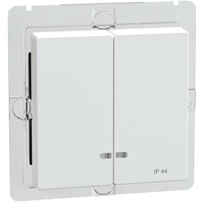 Schneider Electric Merten dvojitá kolébka s kontrolním oknem, IP44, systém M, aktivní bílá lesklá, číslo výrobku MEG3424-0325 Schneider Electric Merten dvojitá kolébka s kontrolním oknem, IP44, systém M, aktivní bílá lesklá, číslo výrobku MEG3424-0325