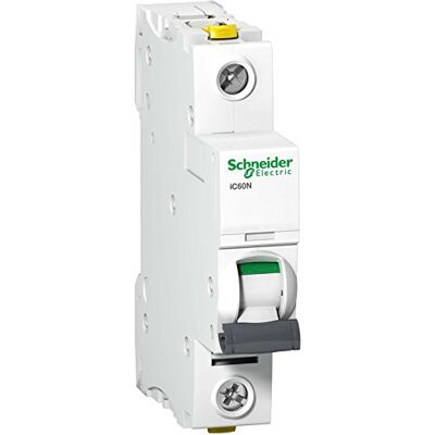 Schneider Electric Proudový jistič Acti9 iC60N, 1pólový, 32A, charakteristika C, 6kA, 10kA, číslo výrobku A9F04132 Schneider Electric Proudový jistič Acti9 iC60N, 1pólový, 32A, charakteristika C, 6kA, 10kA, číslo výrobku A9F04132