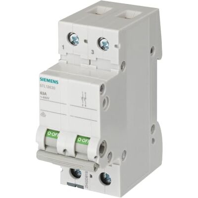 Siemens 5TL odpojovač 2-pólový DIN DIN DIN lištu 32A 2fázový Siemens 5TL odpojovač 2-pólový DIN DIN DIN lištu 32A 2fázový