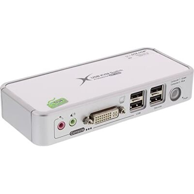 InLine 61602C KVM Switch, DVI, 2 přihrádky, USB, s audio InLine 61602C KVM Switch, DVI, 2 přihrádky, USB, s audio