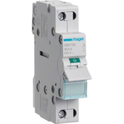 Hager Spínací modul šedý 16A 230V SBN116, 230 V Hager Spínací modul šedý 16A 230V SBN116, 230 V