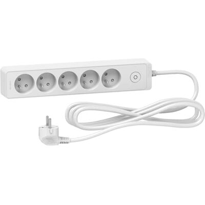 Schneider Electric Französisch 2P Mehrfachsteckdose, 5-fach, 3m Kabel, 250 V, / 16A Schneider Electric Französisch 2P Mehrfachsteckdose, 5-fach, 3m Kabel, 250 V, / 16A