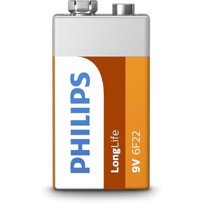 Philips 6F22L1B/10 baterie Long Life 1 kus 6F22-9V Philips 6F22L1B/10 baterie Long Life 1 kus 6F22-9V