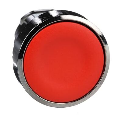 Schneider Electric Harmony XB4 Drucktaster, Frontelement, Metall, 22mm, unbeschriftet, tastend, rot, Artikelnummer ZB4BA4 Schneider Electric Harmony XB4 Drucktaster, Frontelement, Metall, 22mm, unbeschriftet, tastend, rot, Artikelnummer ZB4BA4