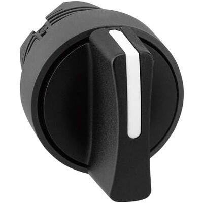 Schneider Electric Harmony XB5 volicí spínač, přední prvek, plast, 22 mm, 3 polohy, uprostřed ražení, černý, číslo výrobku ZB5AD5 Schneider Electric Harmony XB5 volicí spínač, přední prvek, plast, 22 mm, 3 polohy, uprostřed ražení, černý, číslo výrobku ZB5AD5