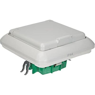 Schneider Electric Elso Schuko zásuvka se sklápěcím víkem, kompletní, 1dílná, pod omítku, 16 A, móda, IP44, zásuvná svorka, čistě bílá, číslo výrobku 225044 Schneider Electric Elso Schuko zásuvka se sklápěcím víkem, kompletní, 1dílná, pod omítku, 16 A, móda, IP44, zásuvná svorka, čistě bílá, číslo výrobku 225044