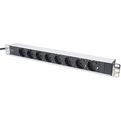 Digitus 19" zásuvková lišta – 7 zásuvek s ochranným kontaktem – 1HE Digitus 19" zásuvková lišta – 7 zásuvek s ochranným kontaktem – 1HE