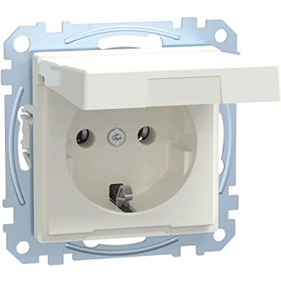 Schneider Electric Merten Schuko zásuvka se sklápěcím víkem, 2pólový+E, zásuvné svorky, systém M, polární bílá, číslo výrobku MEG2311-0419 Schneider Electric Merten Schuko zásuvka se sklápěcím víkem, 2pólový+E, zásuvné svorky, systém M, polární bílá, číslo výrobku MEG2311-0419