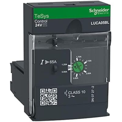 Schneider Electric LUCA05BL standardní řídicí jednotka LUCA, třída 10, 1,25-5A, 24 V DC Schneider Electric LUCA05BL standardní řídicí jednotka LUCA, třída 10, 1,25-5A, 24 V DC