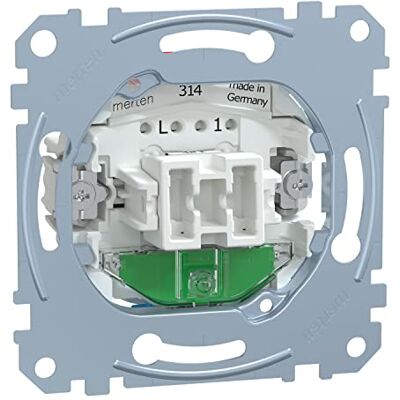 Schneider Electric Merten vypínač, vypínač a vložka kontrolního spínače, zapuštěná omítka, zásuvné svorky, číslo výrobku MEG3106-0000 Schneider Electric Merten vypínač, vypínač a vložka kontrolního spínače, zapuštěná omítka, zásuvné svorky, číslo výrobku MEG3106-0000