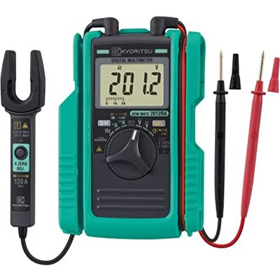 VEMER Kyoritsu KEW 2012R Digitales Multimeter mit Mini-Zange zur Messung von AC/DC-Spannungen, AC/DC-Strom, Widerstand, Kontinuität, Diode, Kapazität, Frequenz, Grau VEMER Kyoritsu KEW 2012R Digitales Multimeter mit Mini-Zange zur Messung von AC/DC-Spannungen, AC/DC-Strom, Widerstand, Kontinuität, Diode, Kapazität, Frequenz, Grau