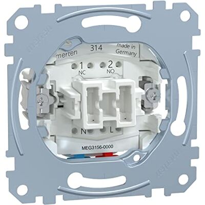 Schneider Electric Merten spínač pro instalaci spínače a zásuvky, 1pólový, pod omítku, 10 A, AC 250 V, zásuvné svorky, číslo výrobku MEG3156-0000, 1 kus Schneider Electric Merten spínač pro instalaci spínače a zásuvky, 1pólový, pod omítku, 10 A, AC 250 V, zásuvné svorky, číslo výrobku MEG3156-0000, 1 kus