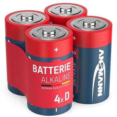 Ansmann 4 x alkalické baterie Mono D LR20 1,5 V D-články s dlouhou životností Ansmann 4 x alkalické baterie Mono D LR20 1,5 V D-články s dlouhou životností