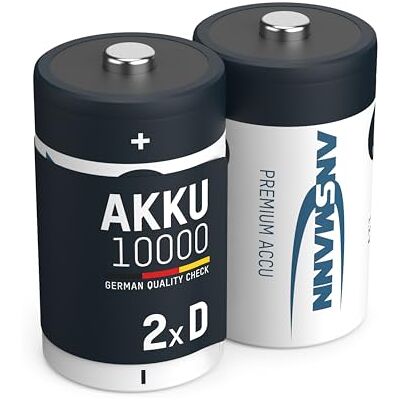 Ansmann 2X akumulátor D 10000 mAh NiMH 1,2 V Mono baterie dobíjecí Ansmann 2X akumulátor D 10000 mAh NiMH 1,2 V Mono baterie dobíjecí