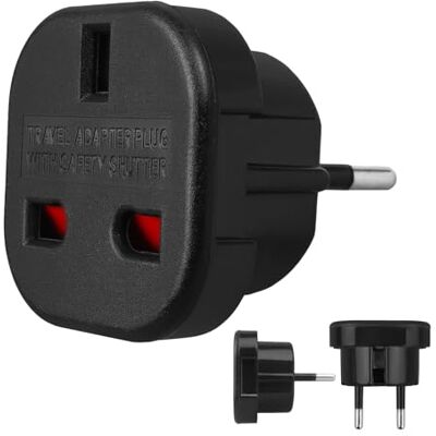 Maclean MCE72 UK 3-Pin to Evropský (Schuko) 2-Pin, adaptér, Cestovní adaptér, Cestování, UK-Německo Maclean MCE72 UK 3-Pin to Evropský (Schuko) 2-Pin, adaptér, Cestovní adaptér, Cestování, UK-Německo