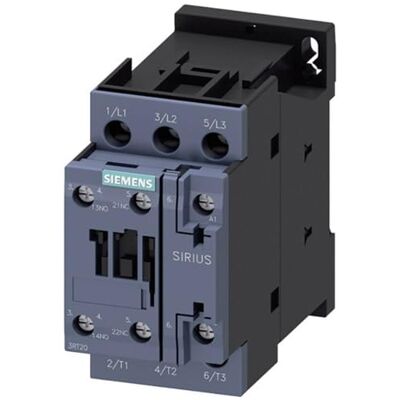 Siemens 3RT2025–1 AP00 stykač, 3, 7,5 kW / 400 V, 1 NO + 1NC, AC 230 V 50 HZ, 3 tyče, SZ S0 šroubovací svorky, bílý Siemens 3RT2025–1 AP00 stykač, 3, 7,5 kW / 400 V, 1 NO + 1NC, AC 230 V 50 HZ, 3 tyče, SZ S0 šroubovací svorky, bílý