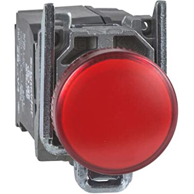 Schneider Electric Harmony XB4 – pilotní kontrolka, kov, jednobarevná čočka, integrovaná LED, průmyslové řízení, 230-240 V AC, XB4BVM4, červená Schneider Electric Harmony XB4 – pilotní kontrolka, kov, jednobarevná čočka, integrovaná LED, průmyslové řízení, 230-240 V AC, XB4BVM4, červená