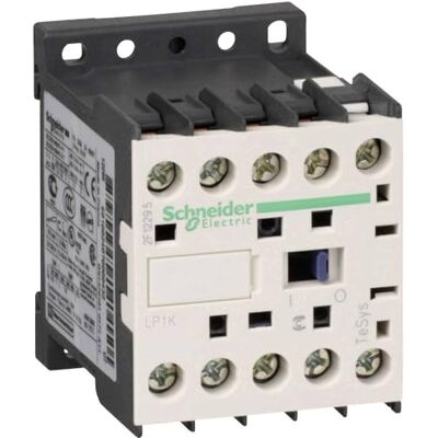 Schneider Electric Výkonový chránič TeSys Control LP1K, 3pólový, LP1K0910BD3 +1S, 4kW, 9A, 400V AC3, Spule 24V DC Schneider Electric Výkonový chránič TeSys Control LP1K, 3pólový, LP1K0910BD3 +1S, 4kW, 9A, 400V AC3, Spule 24V DC