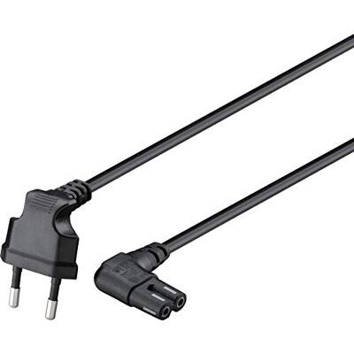 Goobay 73021 SONOS Euro síťový kabel 2pólový / C7 zdířka typ C euro zástrčka 90° úhlový konektor 230 V / Euro kabel SONOS Play 1 & 5 reproduktor černý 5 m Goobay 73021 SONOS Euro síťový kabel 2pólový / C7 zdířka typ C euro zástrčka 90° úhlový konektor 230 V / Euro kabel SONOS Play 1 & 5 reproduktor černý 5 m