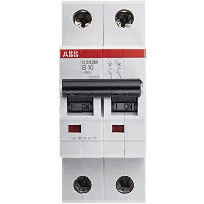 ABB S200M MCB Leitungsschutzschalter Typ B, 2-polig 10A 440V, Abschaltvermögen 10 kA System Pro M Compact ABB S200M MCB Leitungsschutzschalter Typ B, 2-polig 10A 440V, Abschaltvermögen 10 kA System Pro M Compact