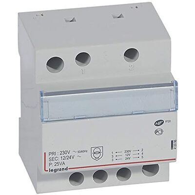 Legrand 413096 SI-TRAFO 12/24V 25VA Legrand 413096 SI-TRAFO 12/24V 25VA