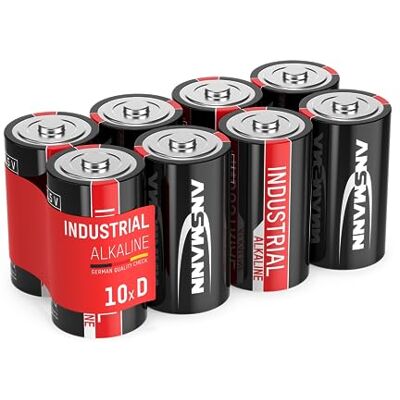 Ansmann Industrial alkalická baterie Mono D LR20 Longlife profesionální alkalická baterie průmyslová baterie pro vysoké nároky na proud (v balení po 10 kusech) vysoká kapacita pokrývá vysoké nároky na Ansmann Industrial alkalická baterie Mono D LR20 Longlife profesionální alkalická baterie průmyslová baterie pro vysoké nároky na proud (v balení po 10 kusech) vysoká kapacita pokrývá vysoké nároky na