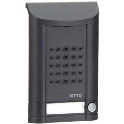 Schneider Electric Ritto dveřní stanice, Minivox, audio pro rodinný dům 1, náhradní díl, interkom s osvětlením a tlačítkem zvonku, venkovní jednotka, antracit, číslo výrobku 1271941 Schneider Electric Ritto dveřní stanice, Minivox, audio pro rodinný dům 1, náhradní díl, interkom s osvětlením a tlačítkem zvonku, venkovní jednotka, antracit, číslo výrobku 1271941