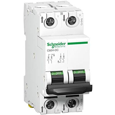 Schneider Electric C60H-DC 2P 63A C 500Vdc Schneider Electric C60H-DC 2P 63A C 500Vdc