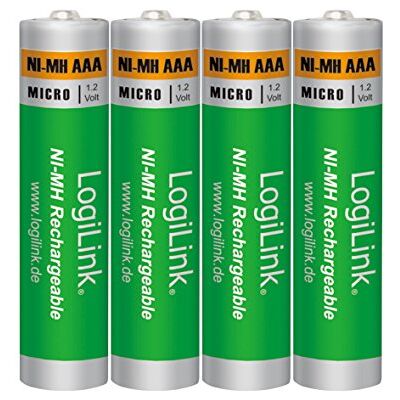 LogiLink LR03RB4 AAA Micro NiMH 1. 2V akumulátory (blistr se 4 kusy) zelený LogiLink LR03RB4 AAA Micro NiMH 1. 2V akumulátory (blistr se 4 kusy) zelený