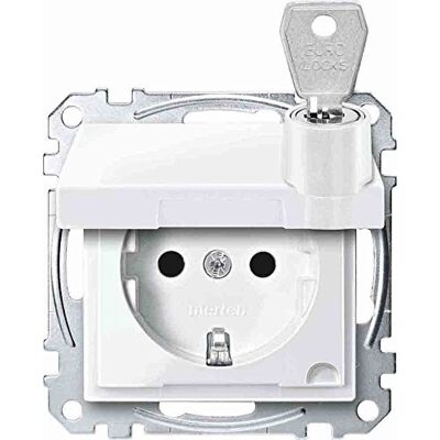 Schneider Electric Merten Schuko zásuvka se sklápěcím víkem, uzamykatelná, 1dílná, ochrana proti dotyku, zásuvné svorky, systém M, polární bílá lesklá, číslo výrobku MEG2315-0319 Schneider Electric Merten Schuko zásuvka se sklápěcím víkem, uzamykatelná, 1dílná, ochrana proti dotyku, zásuvné svorky, systém M, polární bílá lesklá, číslo výrobku MEG2315-0319