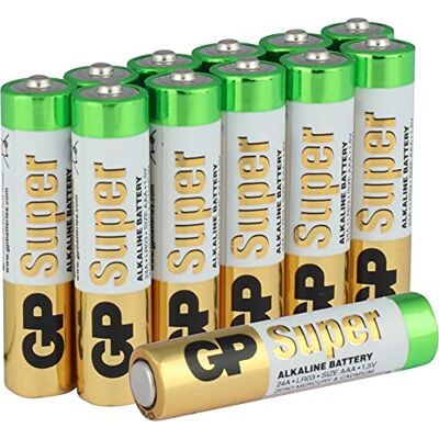 GP 24A-2VS12 LR03 Super Alkaline AAA Micro baterie (12 ks v balení), 03024AS12, 12x AAA/Micro GP 24A-2VS12 LR03 Super Alkaline AAA Micro baterie (12 ks v balení), 03024AS12, 12x AAA/Micro