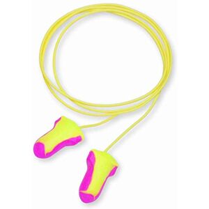Howard Leight by Honeywell 3301106 Laser Lite Einweg-Ohrstöpsel mit Kabel aus Schaumstoff, Gelb und Magenta, für alle Größen, T-förmig, SNR 35 dB — Packung mit 100 Paar Howard Leight by Honeywell 3301106 Laser Lite Einweg-Ohrstöpsel mit Kabel aus Schaumstoff, Gelb und Magenta, für alle Größen, T-förmig, SNR 35 dB — Packung mit 100 Paar
