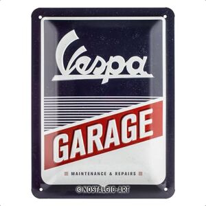 ART Retro plechový štít, 15 x 20 cm, Vespa – garáž – nápad na dárek pro fanoušky skútrů, originální licenční produkt (OLP), z kovu, dekorace do dílny ve vintage designu, plechové cedule ART Retro plechový štít, 15 x 20 cm, Vespa – garáž – nápad na dárek pro fanoušky skútrů, originální licenční produkt (OLP), z kovu, dekorace do dílny ve vintage designu, plechové cedule