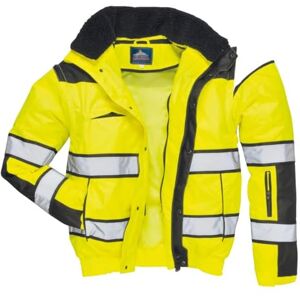 Portwest Klasická výstražná pilotní bunda, velikost: XXXL, barva: Žlutá/černá, C466YBRXXXL Portwest Klasická výstražná pilotní bunda, velikost: XXXL, barva: Žlutá/černá, C466YBRXXXL