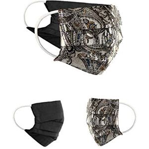 BAF Komunitní masky, sada 2 ks, unisex, provizorní maska, oboustranná, ochrana úst a nosu, oboustranná maska s motivem bavlny BCI pratelná Flower Power, Flowerpower-28 BAF Komunitní masky, sada 2 ks, unisex, provizorní maska, oboustranná, ochrana úst a nosu, oboustranná maska s motivem bavlny BCI pratelná Flower Power, Flowerpower-28