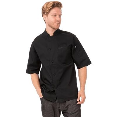 Chef Works Pánský kuchařský plášť Valais série V-serie (balení 1 ks), černá černá, XL Chef Works Pánský kuchařský plášť Valais série V-serie (balení 1 ks), černá černá, XL